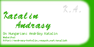katalin andrasy business card