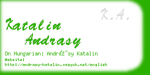 katalin andrasy business card